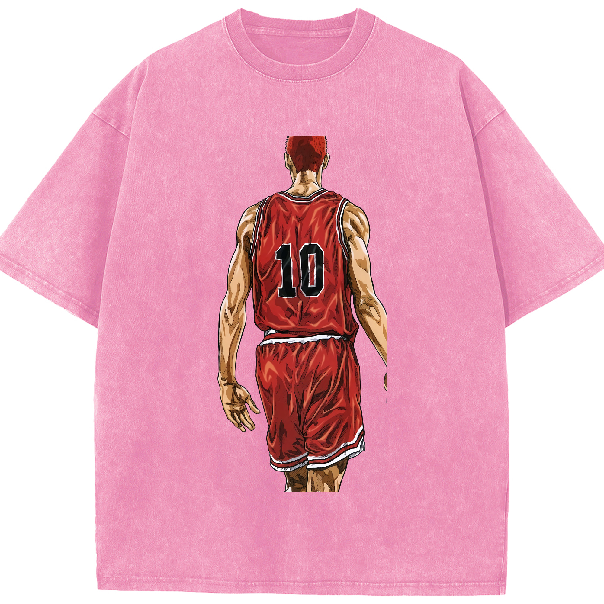 （画像用） SLAM DUNK／スラムダンク 綿100% ヴィンテージ風 半袖Tシャツ（フロントプリント）